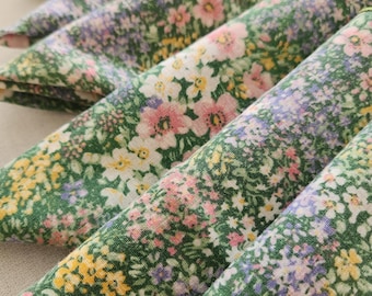 Vintage Floral Cotton Napkins 16.5" x 16.5" Set Of 8