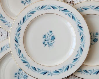 Vintage Lenox Blue Ridge P316 Bread And Butter Plates Set Of 4