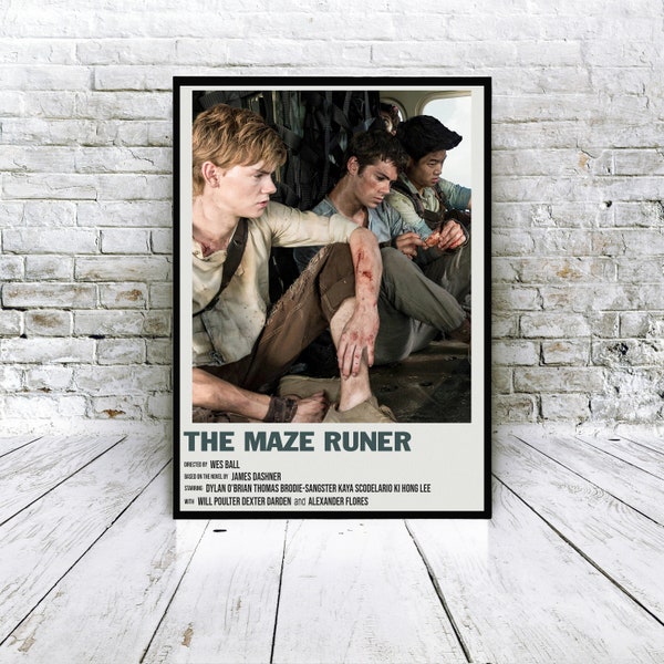 Affiche du film The Maze Runner, impression d'art mural, décoration d'intérieur, impression d'art rétro vintage, affiche personnalisée, impression d'album, labyrinthe