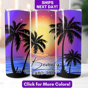 Family Vacation Trip Tumbler, Personalized Girls Trip Tumbler Gift Custom Bachelorette Trip Tumbler Birthday Trip  Beach Vacation Tumbler