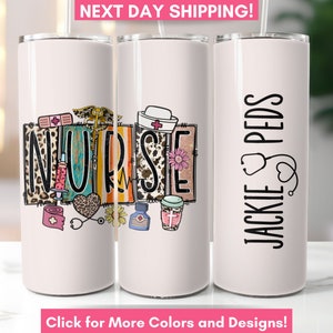 Custom Peds Nurse Tumbler, Custom Nurse Graduation Gift Tumbler NICU Nurse Personalized RN Tumbler Pediatric Nurse Gifts Nurse Appreciation