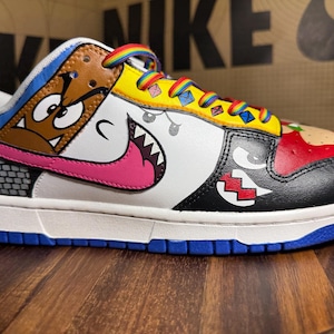 Custom Super Mario Nike Jordan Lows image 1