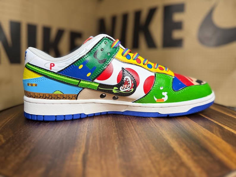 Custom Super Mario Nike Jordan Lows image 4