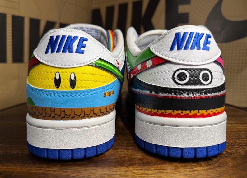 Custom Super Mario Nike Jordan Lows image 5