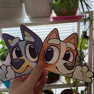 Bluey and Bingo Heeler Vinyl Stickers 3.5 inch Waterproof