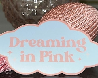 Cloud Sticker *Dreaming in Pink* - Cute Girly Sticker