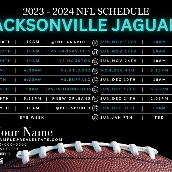 2023 2025 Nfl Schedule Etsy