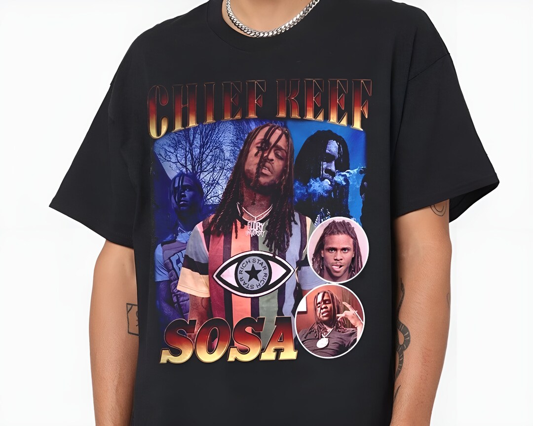 Chief Keef Vintage 90s Shirt Sweatshirt Hoodies, Chief Keef T-shirt