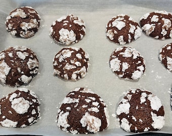 Galletas de chocolate craqueladas