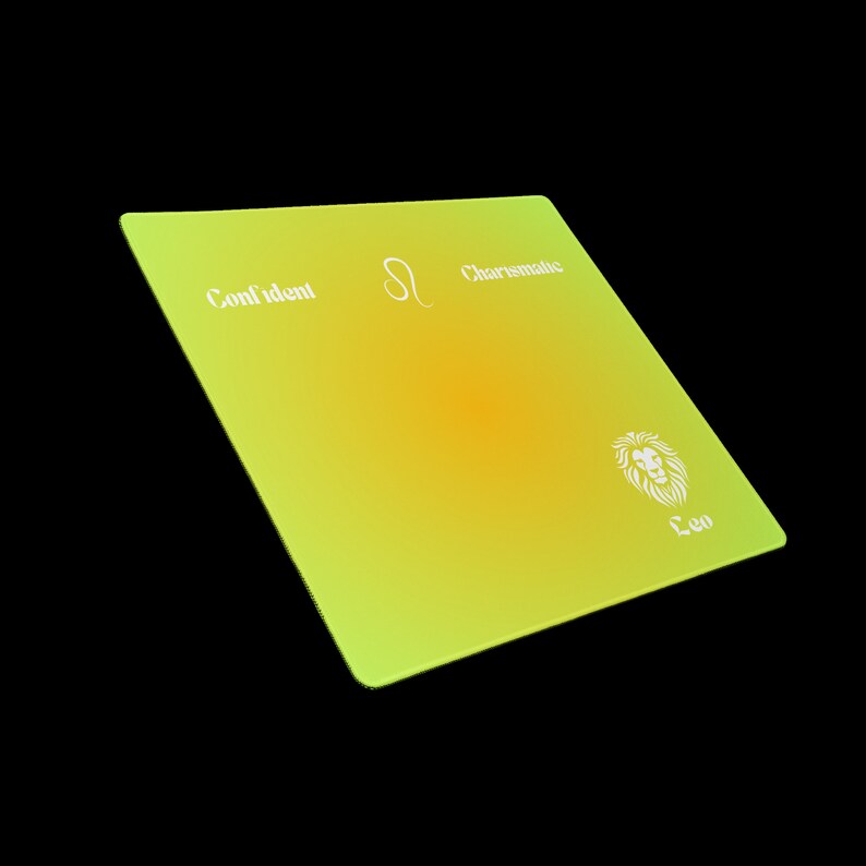 Astrology Sign Mouse Pad, Leo, Gaming Mouse Pad, Aesthetic, Tech Accessories, Leo Sign Etsy