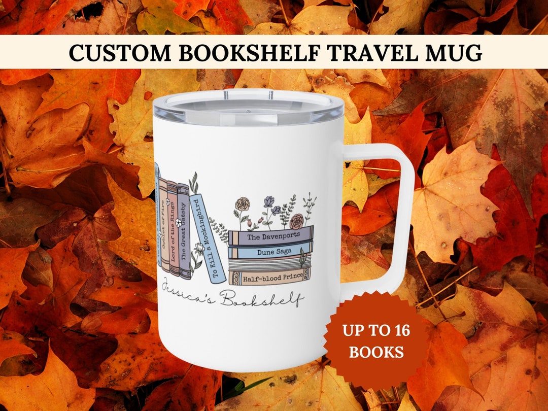 Custom Favorites Bookshelf Mug Personal Custom Book Gift Etsy