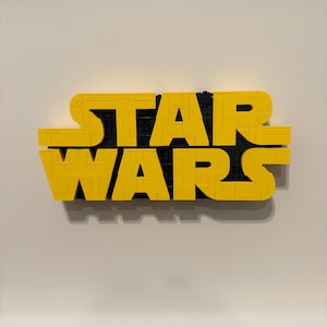 Wall Mount for Lego brick-built Star Wars logo set 75407
