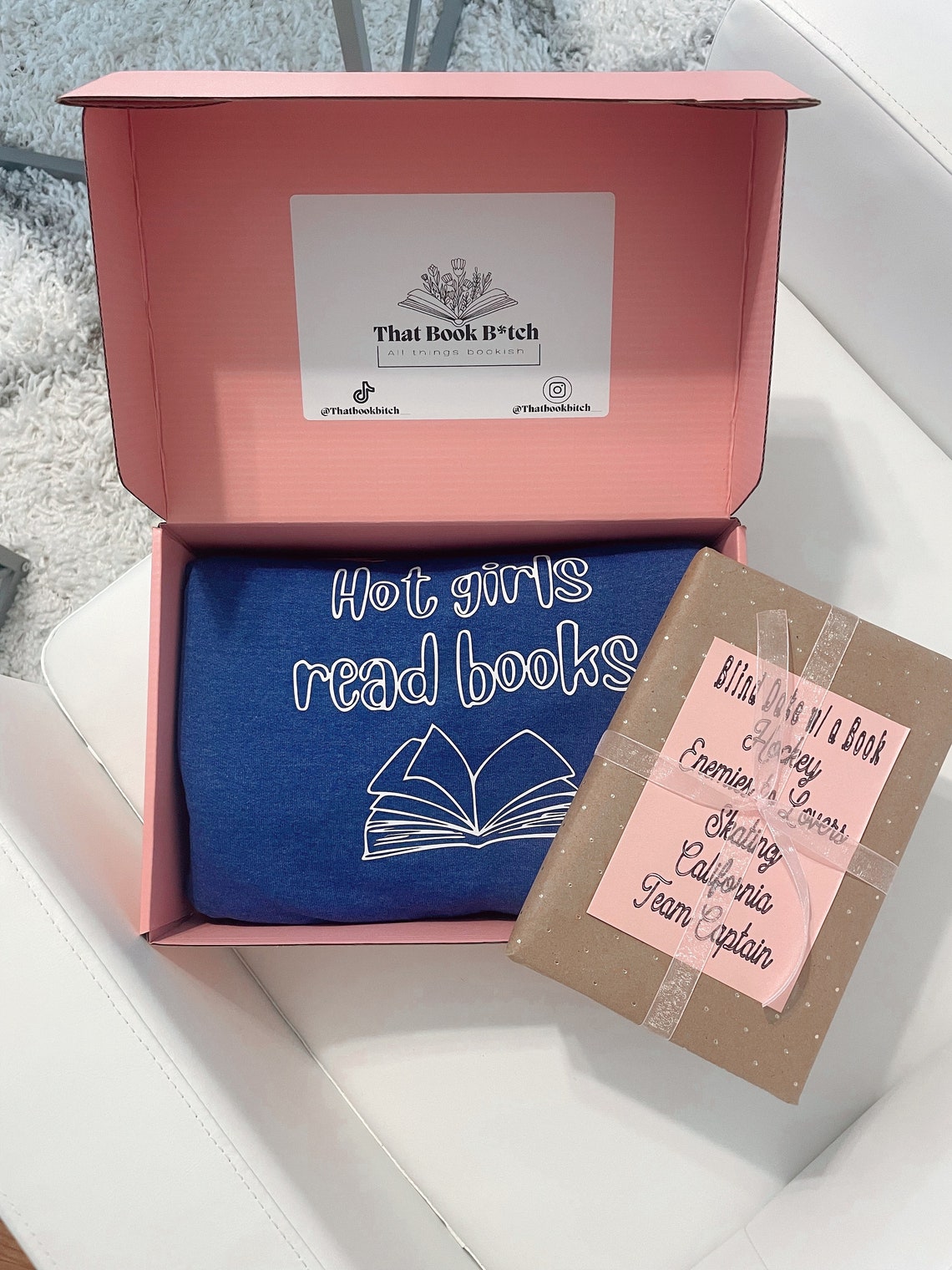 Book & Sweatshirt Box Blind Date With a Book Box Surprise Etsy