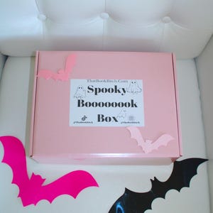 Pink Spooky Book Box - Blind Date With a Book Box, Halloween Book Box ...