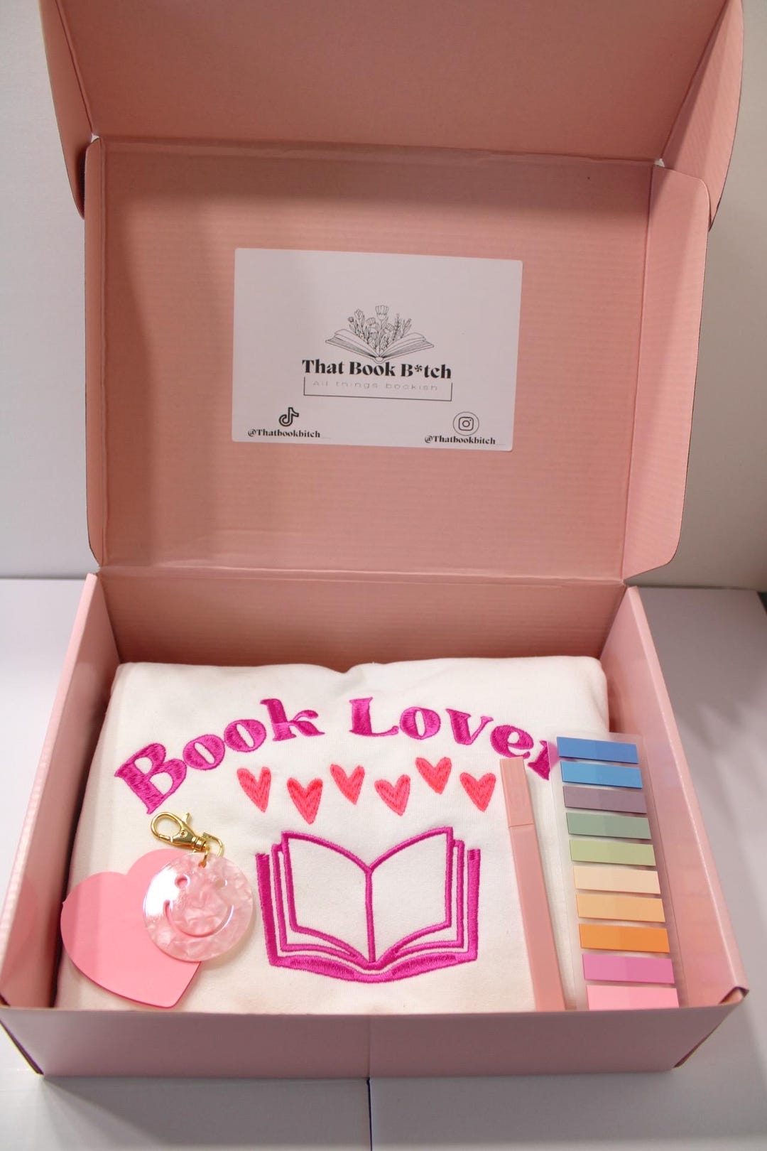 Bookish Box With Embroidered Book Lover Sweatshirt - Etsy