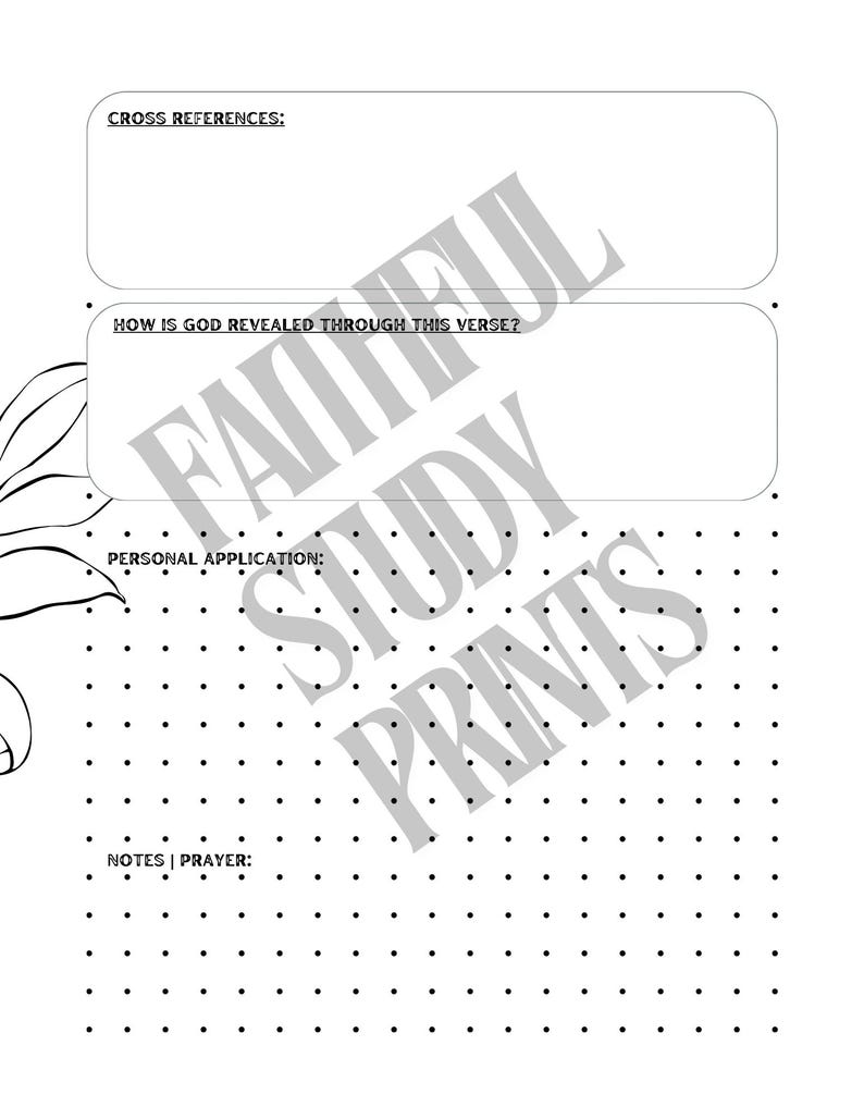 Grid Scripture Journal Bible Verse Mapping Printable | Scripture Study Guide | Bible Study ...