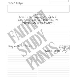 Bible Verse Mapping Printable | Scripture Study Guide | Bible Study ...