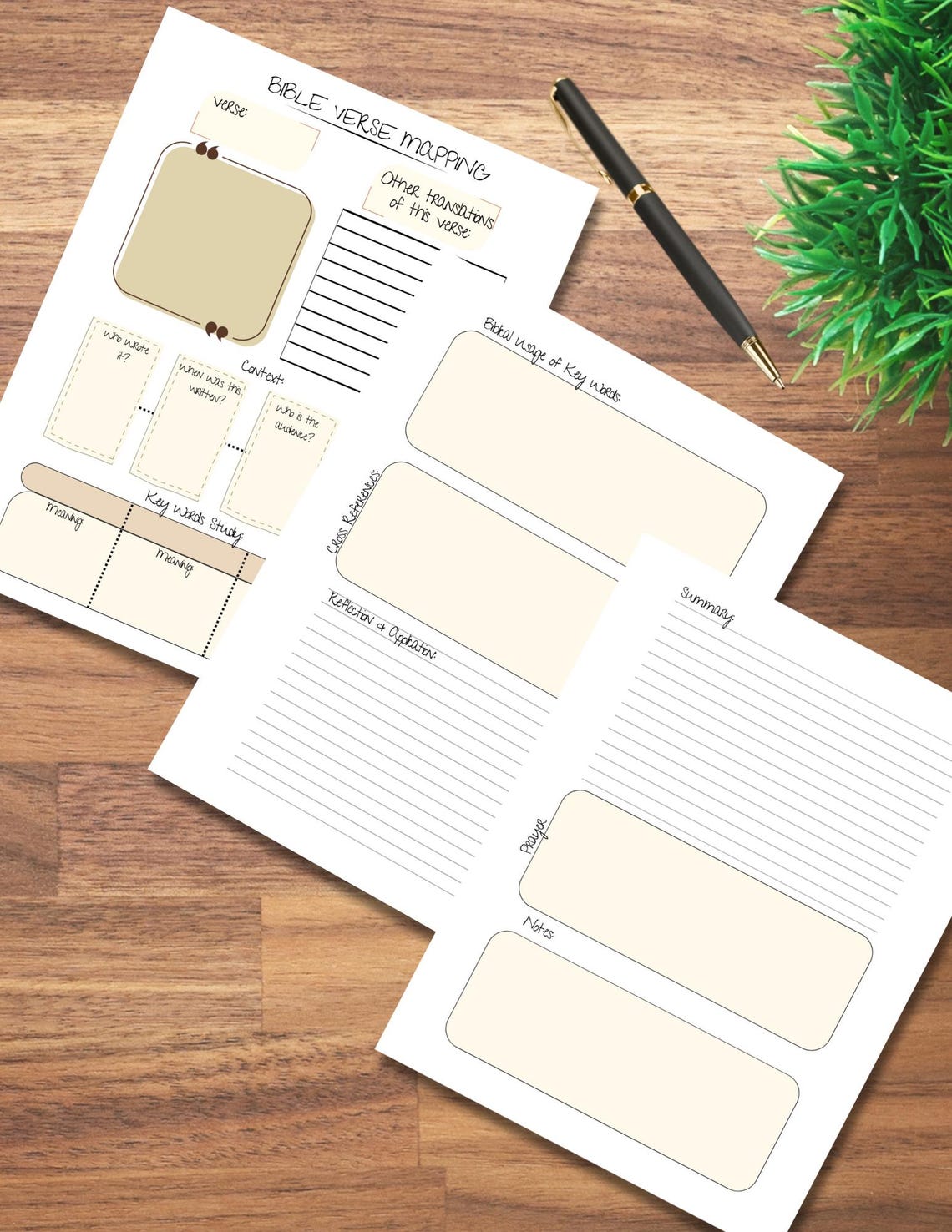 Bible Verse Mapping Printable | Scripture Study Guide | Bible Study ...