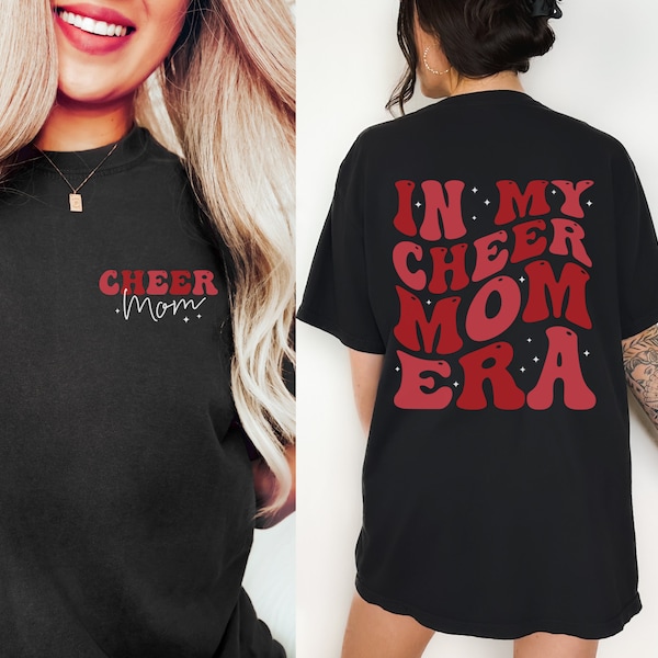 Comfort Colors® Cheer Mom Era Shirt Cheer Mom Shirt Red Cheer Mom T Shirt Cheer Mom Tee Gift Cheerleader Mom Tshirt In My Cheer Mom Era