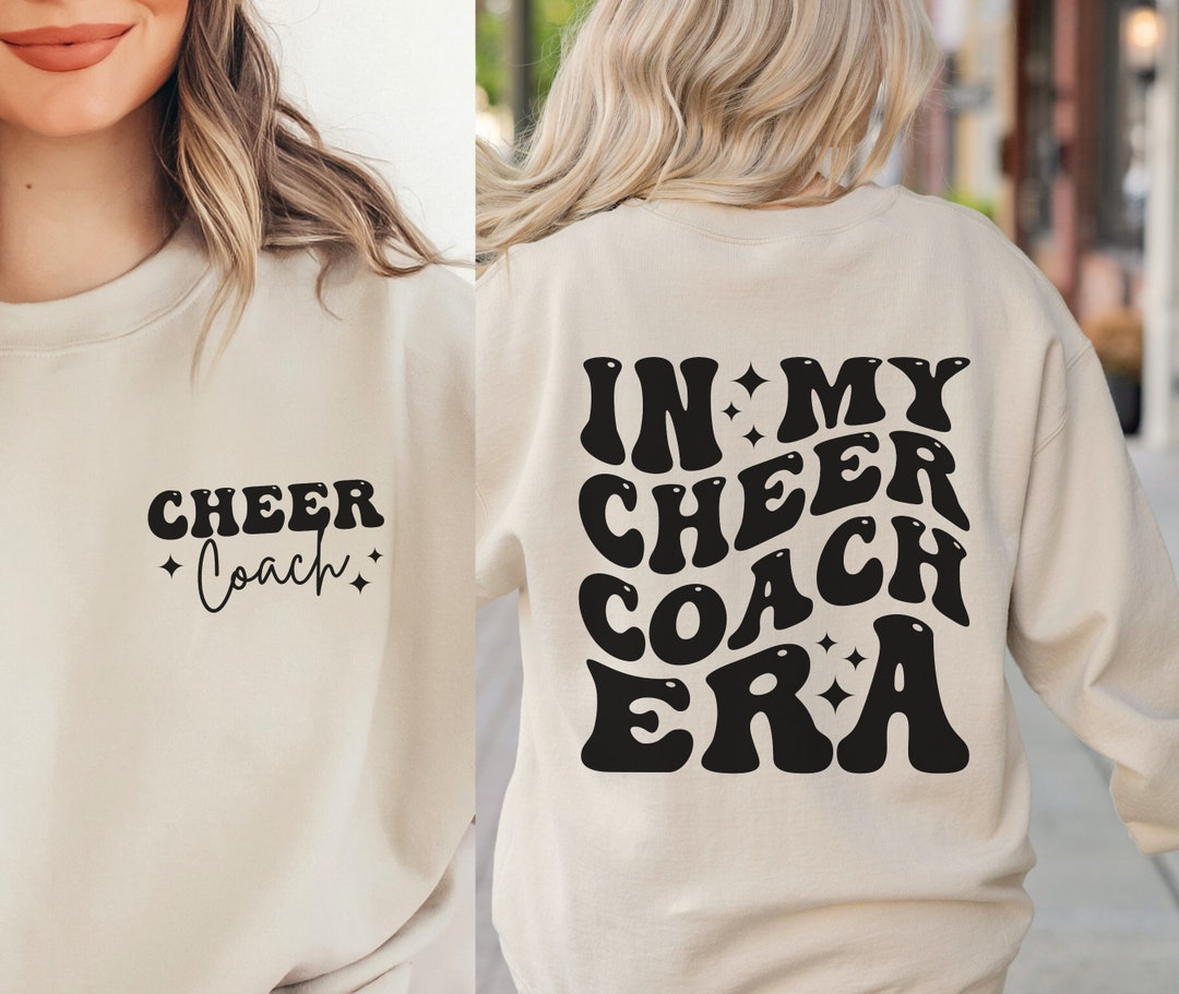 In My Cheer Coach Era Sweatshirt Cheer Coach Sweatshirt Cheer Coach