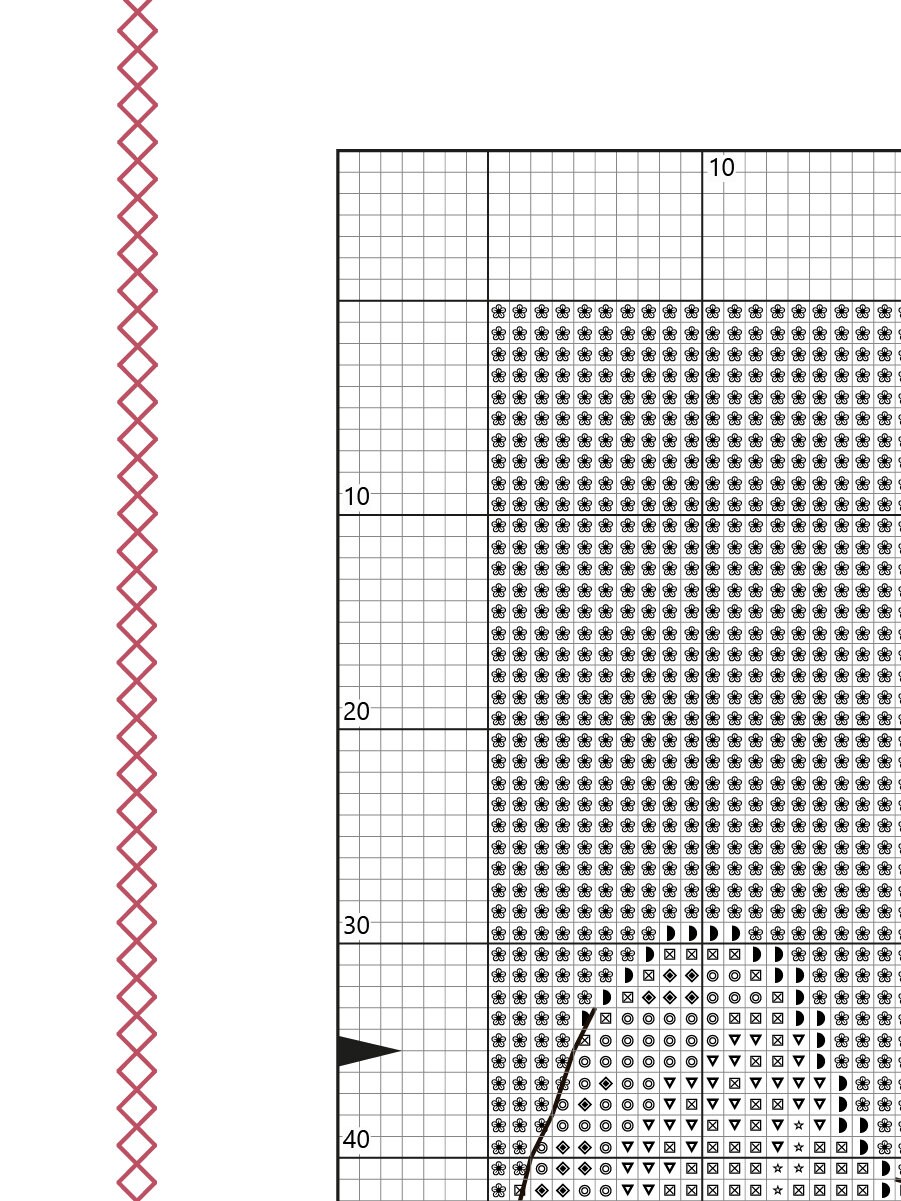 X Stitching Pattern Cute Cross Stitch Pattern, Cat X-stitch Pattern, Simple Beautiful Cross ...