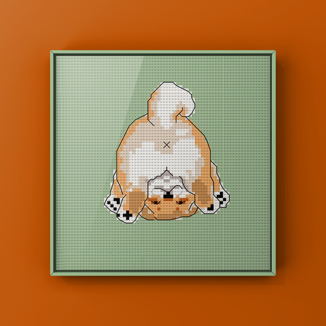 Cute Cross Stitch Pattern, Dog Xstitch Pattern, Simple Beautiful Cross