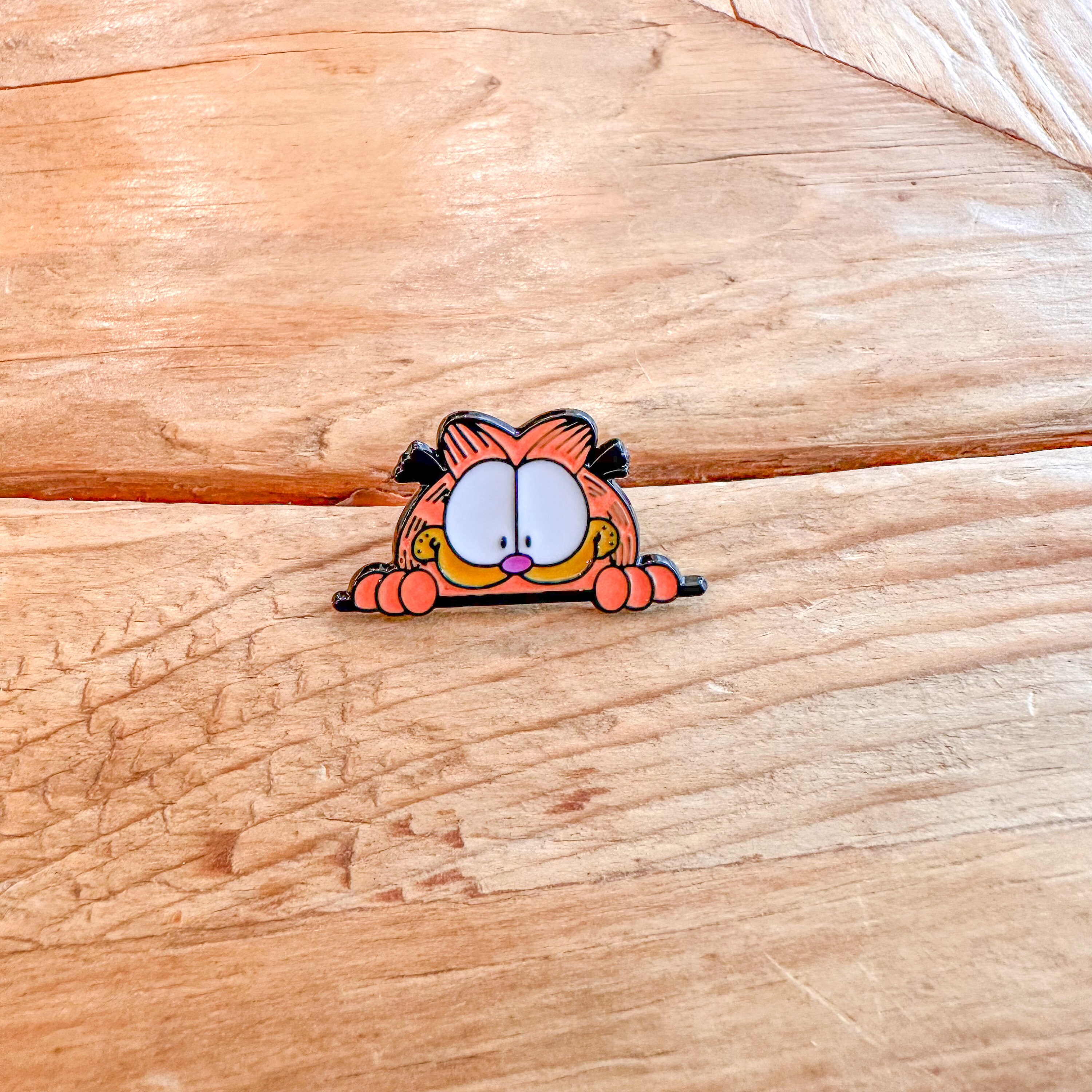 Garfield Inspired Orange Cat Enamel Pin Brooch Gift Decoration Jewelry