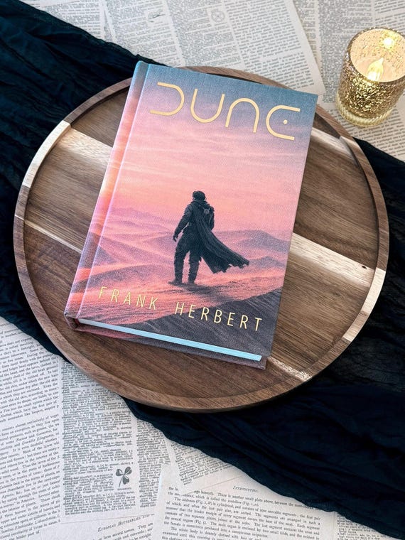 Dune Book Rebind | Handmade Custom Hardcover | Special Edition Sci-Fi Collector Book
