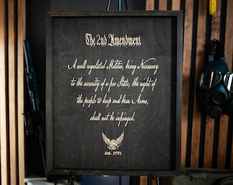2nd Amendment - Laser Engraved