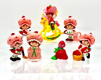 Vintage 1980s Strawberry Shortcake PVC Miniatures