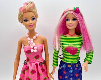 Ubranka dla lalki Barbie Truskawkowe Ciasto Malinowe Tarta – Wybierz Ty