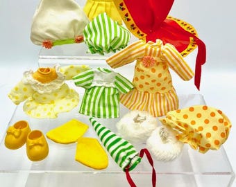 Your Choice~1980s Strawberry Shortcake Lemon Meringue Replacement Clothing Hat Shoes Dress Clothes Berry Wear Sweet Sleeper Raincoat PJ Set
