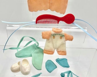 Your Choice~Vintage 1980s Strawberry Shortcake Apricot Replacement Clothing Hats Socks Shoes Comb Onsie Ballet Baby Blue Tights Peach Hat