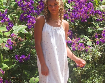 Vestido longo Luna 100% algodão orgânico