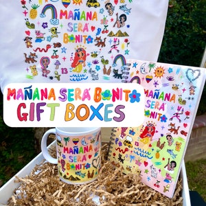 Karol G Gift Box - Custom Mañana Sera Bonito Gift Bundle: Mug, Tote Bag, and Notebook! (Perfect Gift Set!)