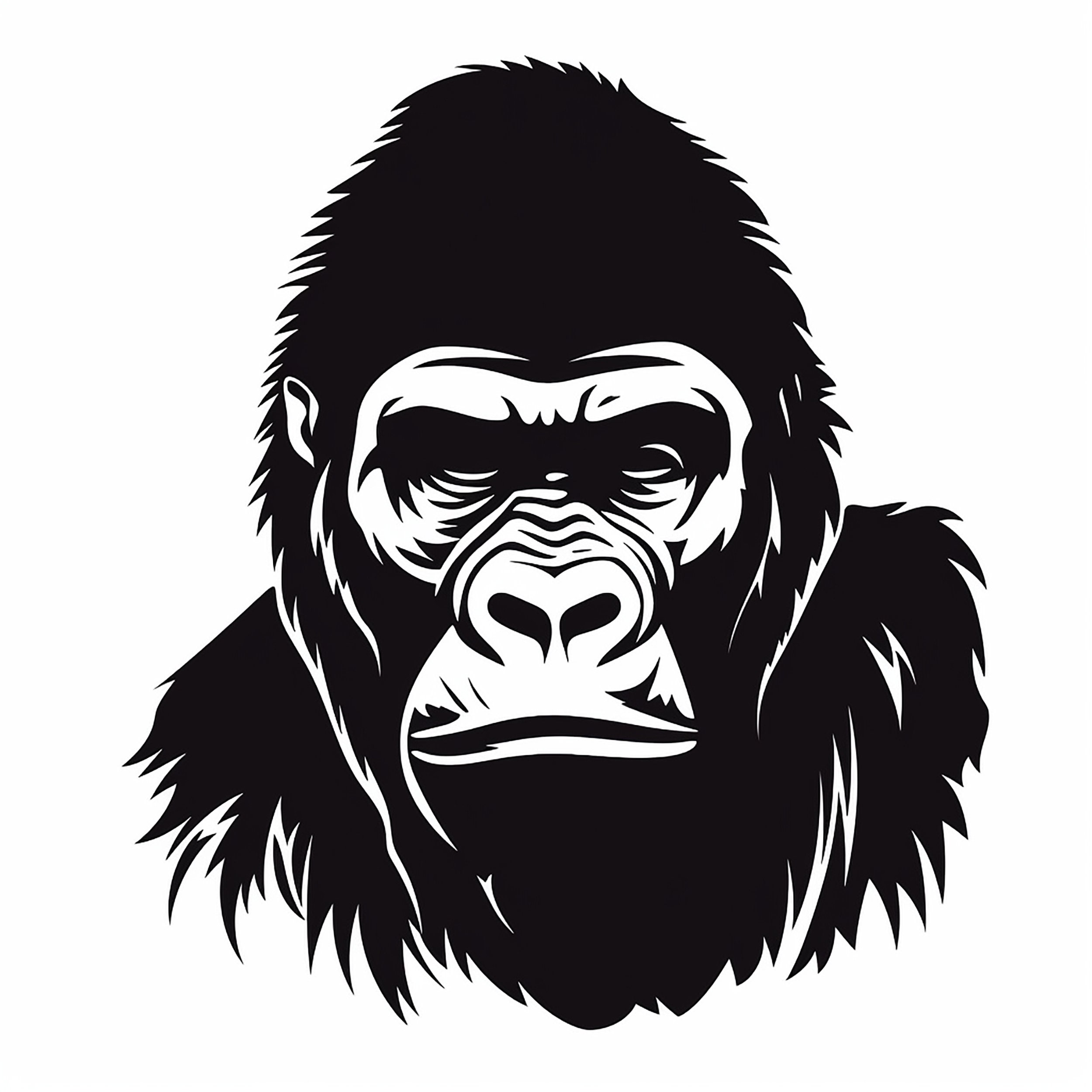 Gorilla line art - Etsy 日本