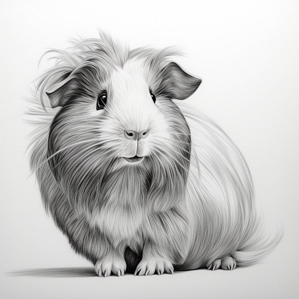 Guinea Pig Sketch Tattoo - Etsy