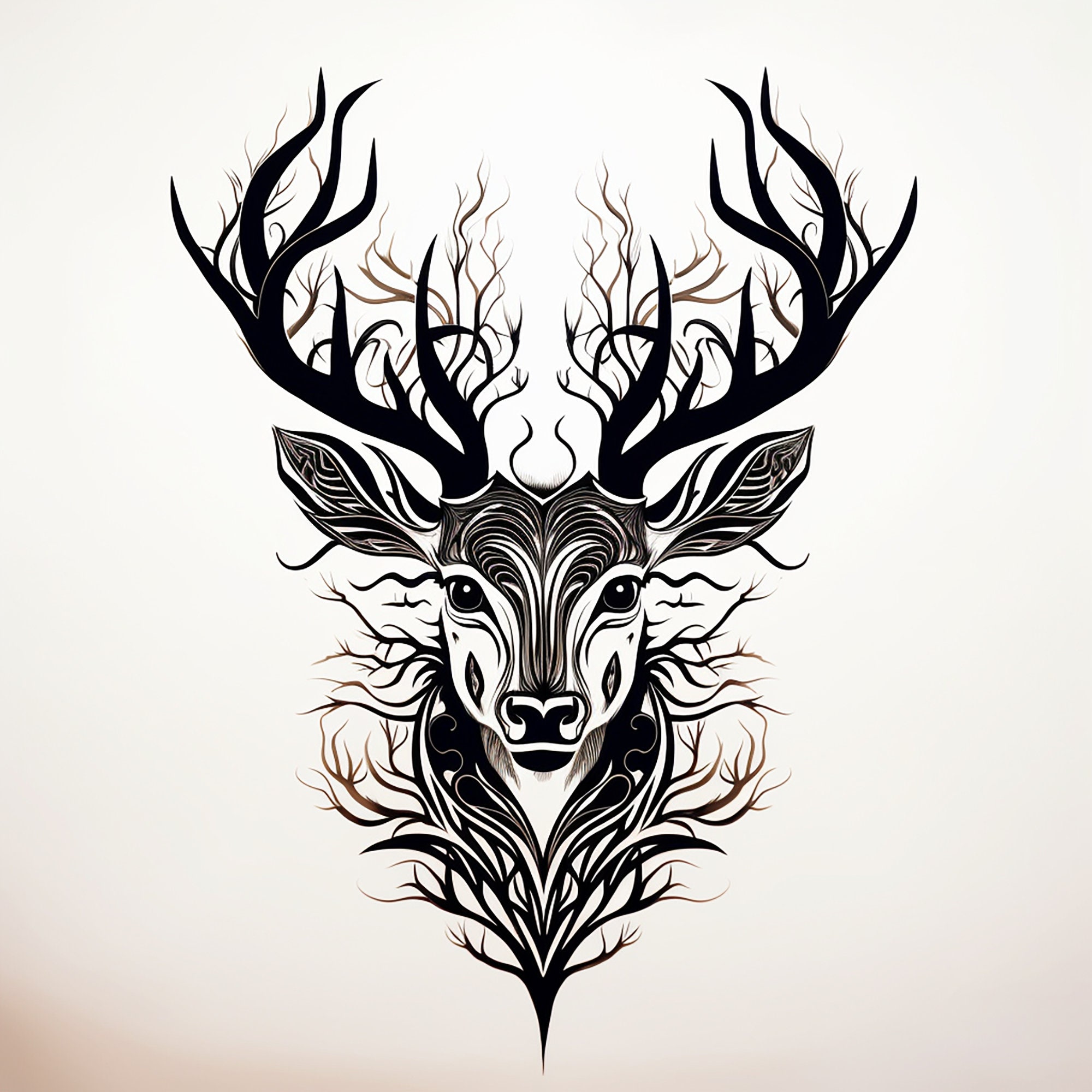 Elk Tattoo - Etsy Hong Kong
