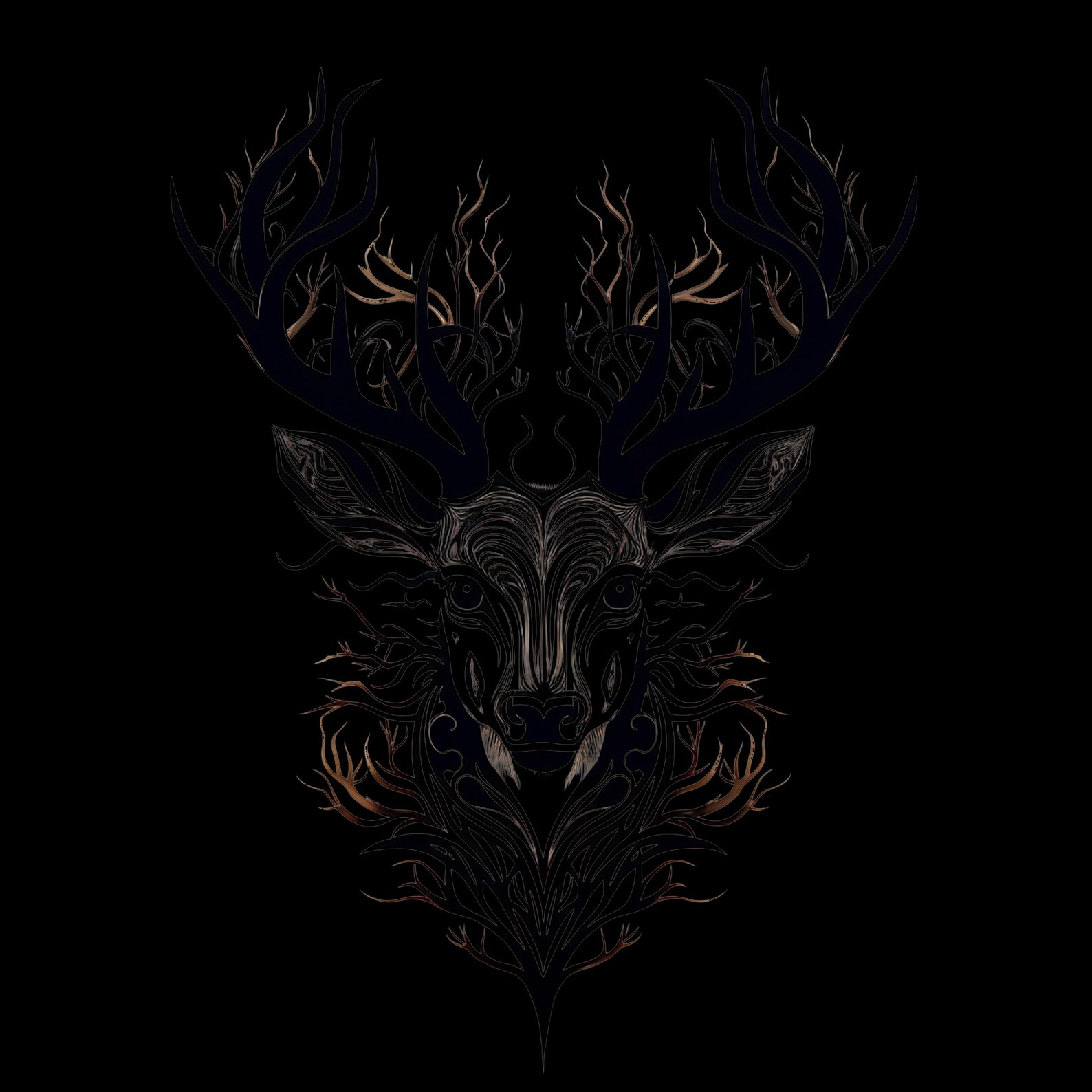 Elk Clip Art: Abstract Wildlife Decal, Stencil, Logo (SVG, PNG, JPEG ...