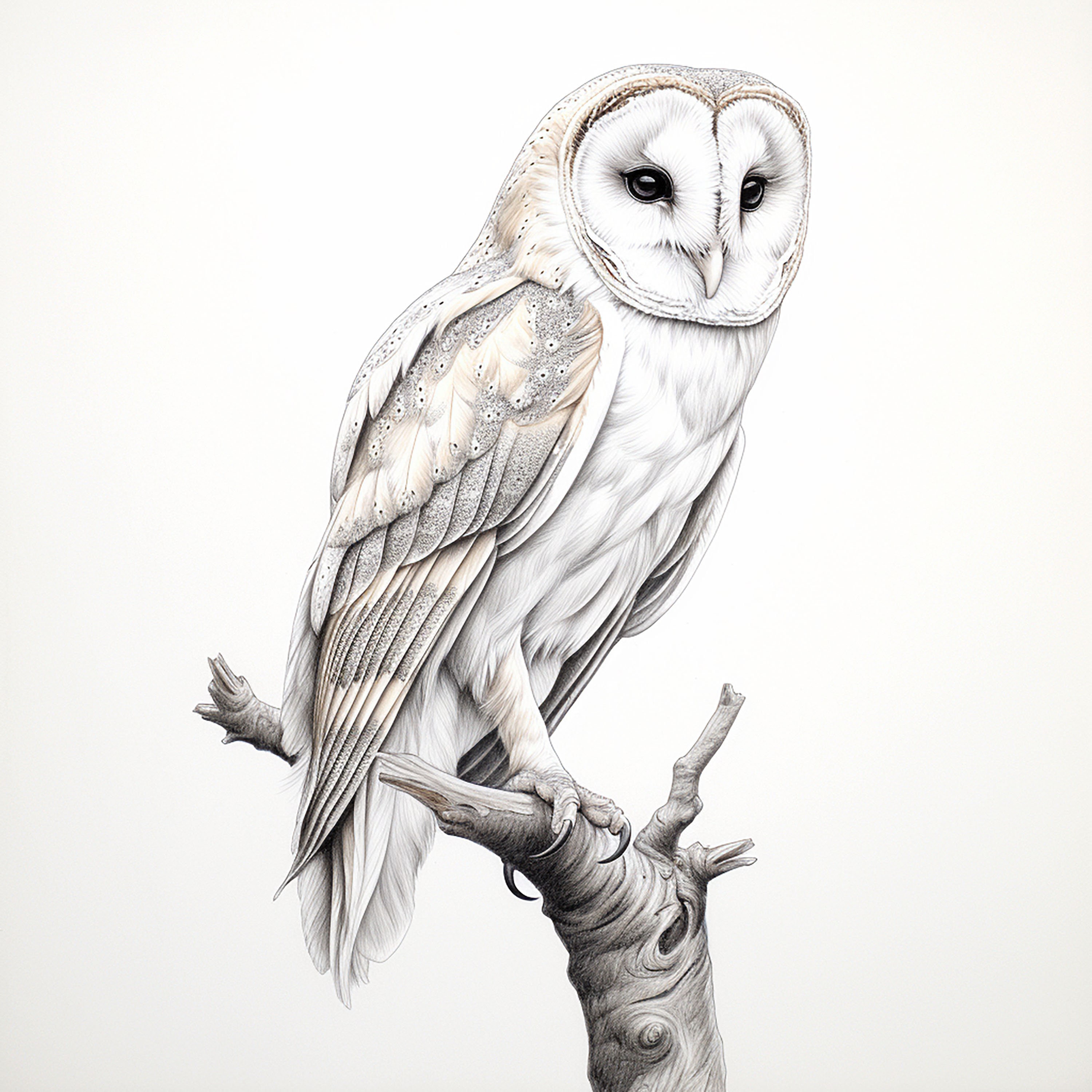 Barn Owl Stencil