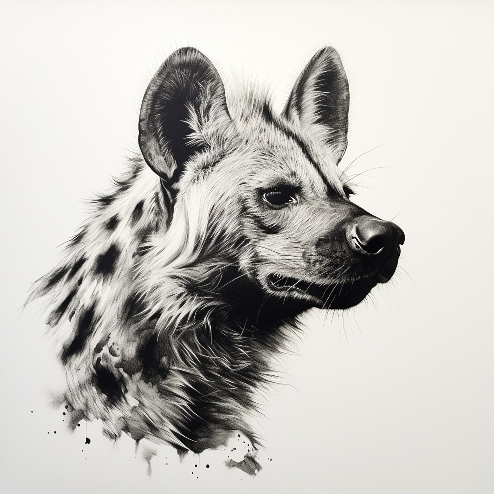 Hyena Fine Line Portrait, Printable Clip Art, Wildlife Animal Design for Sticker, Stencil, Logo, Tattoo, Woodburning, Cricut, Diy Crafts - Etsy hyena-fine-line-portrait-printable-clip-art-wildlife-animal-design-for-sticker-stencil-logo-tattoo-woodburning-cricut-diy-crafts-etsy