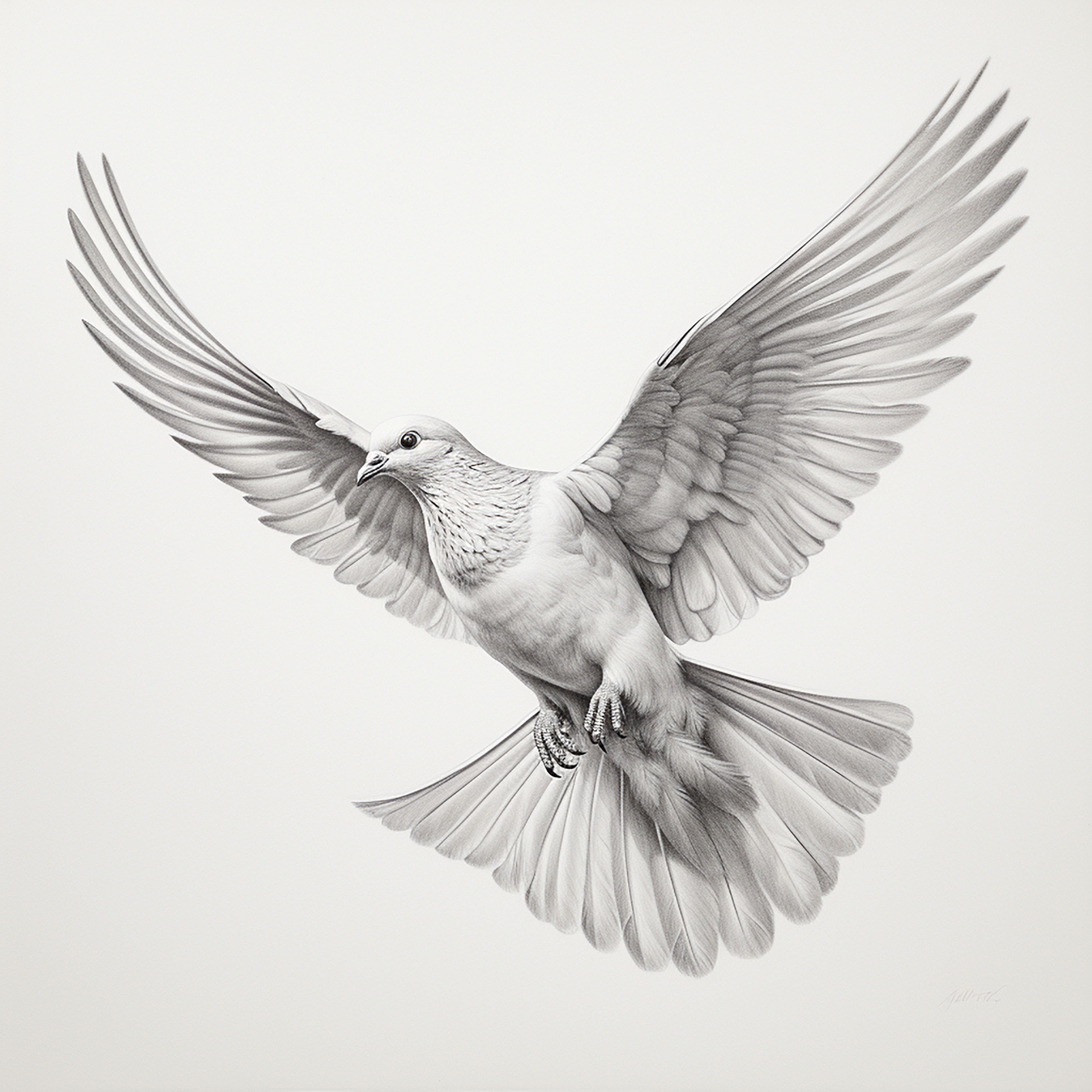 Dove Drawing With Shading Il Fullxfull.5570722526 M7e4