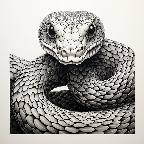 Simple Sketch Of Viper Snake Stock Photo, Picture and Royalty Free Image.  Image 106736668.