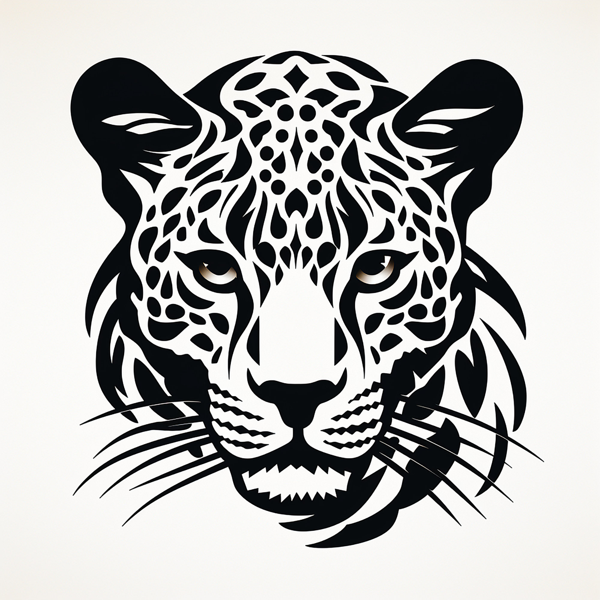 cheetah-black-line-clip-art-printable-wildlife-animal-decal-for-sticker-stencil-tattoo-wall-decor-logo-etsy
