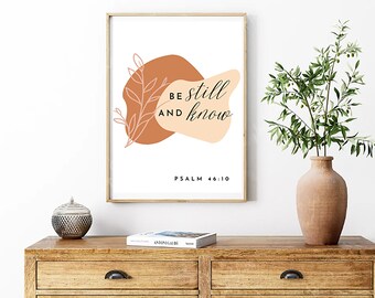 Psalm 46:10 Scripture Verse Digital Download