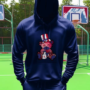 July 4th OG Bear Uncle Sam Top hat