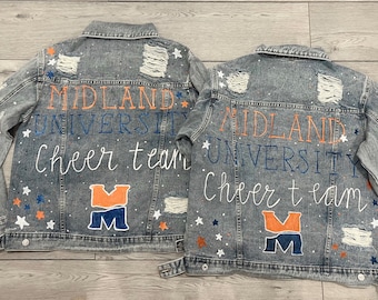 Cheer Coach Jean Jacket