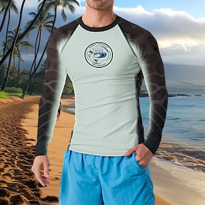 Reef Camo Rashguard – UPF 50+ Long Sleeve Swim Shirt for Surfing, Snorkeling & Diving