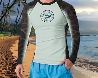 Reef Camo Rashguard – Zwemshirt met lange mouwen en UPF 50+ om te surfen, snorkelen en duiken