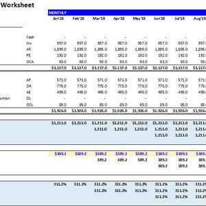 Excel Template - Net Working Capital (NWC) Worksheet - Etsy